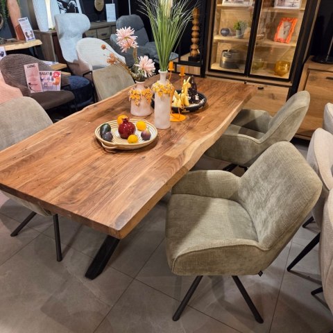 [od ręki] Fotel Obrotowy RILEY - Kieszeniowy Rdzeń Sprężynowy - Kolor Olive