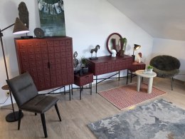 Designerska Konsola/Komoda PANARO - Drewno Sosnowe, Loft Style