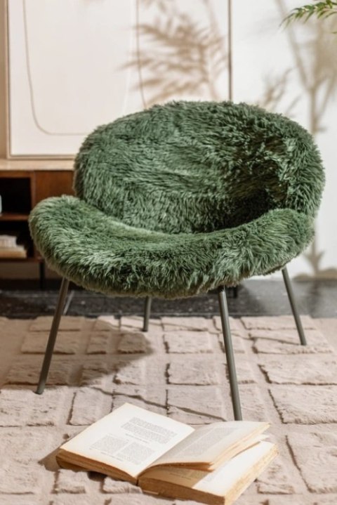 Designerski fotel Freddy - Głęboka Zieleń, COCOmaison