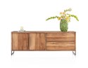 [K] Komoda Everest 220 cm - Wędzone Mango i Metal - Happy@Home