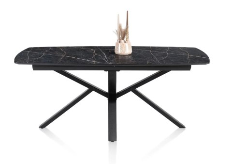 [K, od ręki defekt #2] ONYX Stół Henders& Hazel Palace ciemny marmur 190+ 60 x 110 cm pająk
