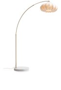 Lampa podłogowa Skip - Lniana Lampa Łukowa - COCOmaison