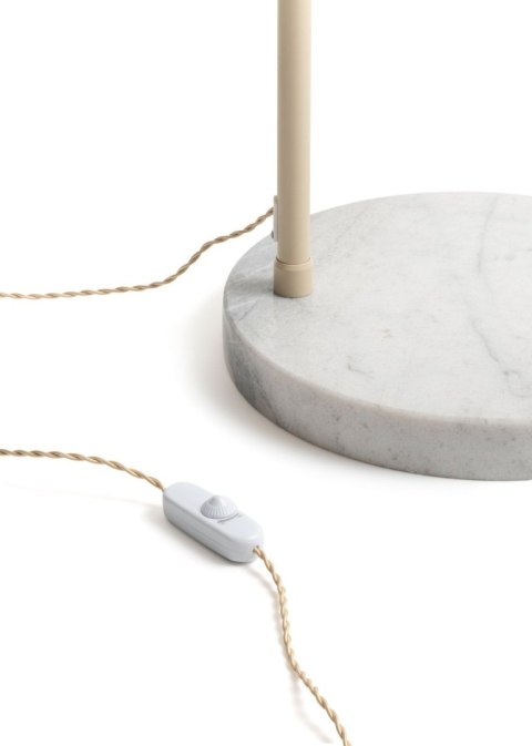 Lampa podłogowa Skip - Lniana Lampa Łukowa - COCOmaison