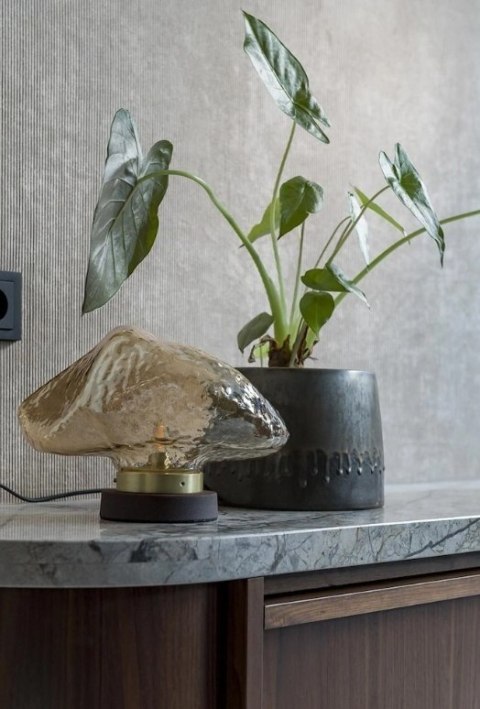 Lampa stołowa Cali - Brązowy Kamyk - COCOmaison