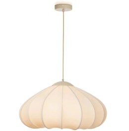 Lampa wisząca Skip - Beżowy Len i Metal - COCOmaison