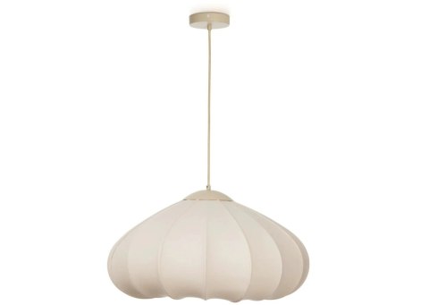 Lampa wisząca Skip - Beżowy Len i Metal - COCOmaison