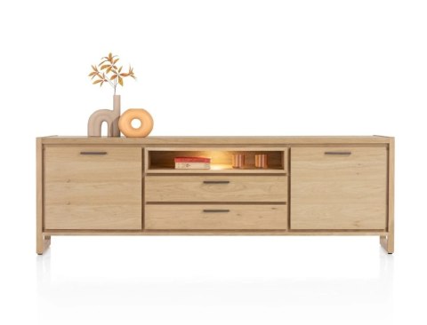 [M] Komoda / Sideboard Nystead 210 cm - Fornir Dębowy - LED -Henders & Hazel