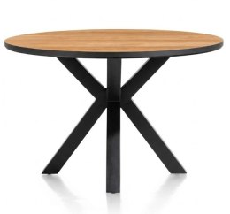 [M] Okrągły stół jadalniany Sardinië 120 cm - Oak Naturel Vintage, HPL, centralna noga