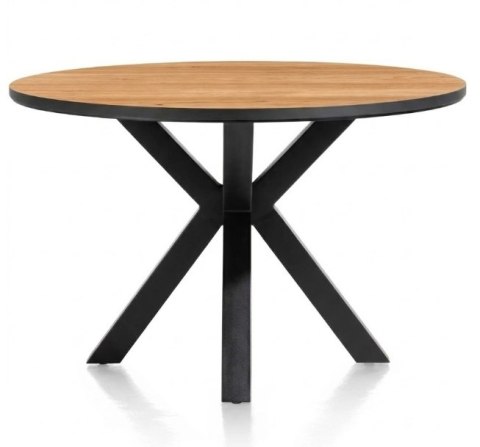 [M] Okrągły stół jadalniany Sardinië 120 cm - Oak Naturel Vintage, HPL, centralna noga