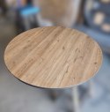 [M] Okrągły stół jadalniany Sardinië 120 cm - Oak Naturel Vintage, HPL, centralna noga