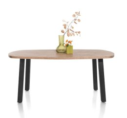 [M] Owalny Stół PAVAROTTI - 180 cm, Klasyczne 4 Nogi, Blat HPL Barnwood