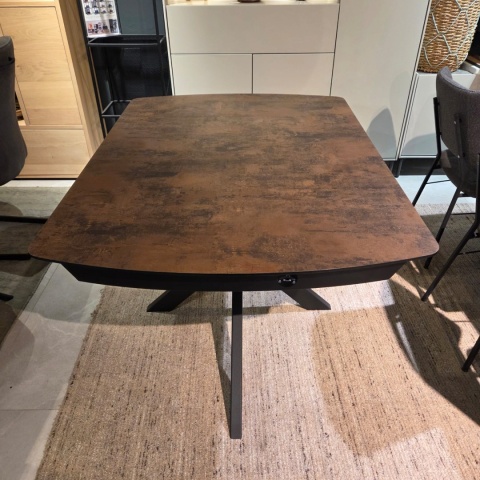 [K] Stół rozkładany PAVALON 140-190 cm - Kolor Roest (Rdza) - HPL