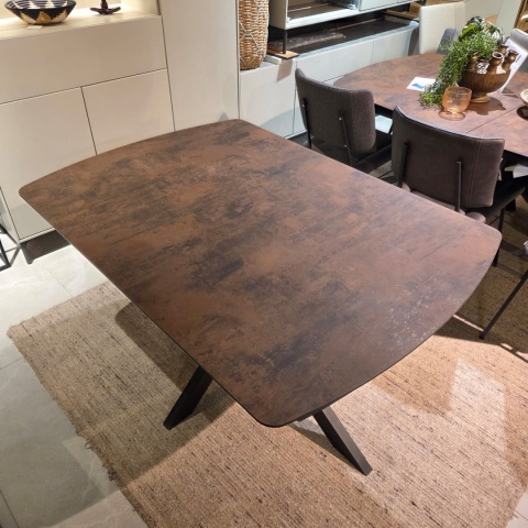 [K] Stół rozkładany PAVALON 140-190 cm - Kolor Roest (Rdza) - HPL