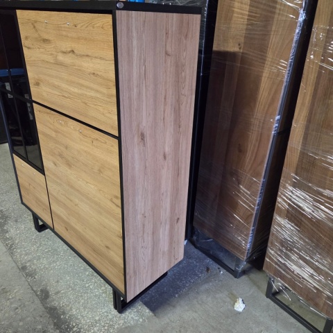 (M, defekt) Wysoka komoda H&H Avalon/ Avalox natural VINTAGE OAK