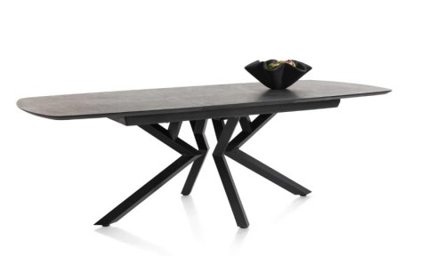 (M, defekt) Stół Xooon Masura 180 + 60 x 110 cm Antracyt szary