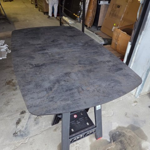 (M, defekt) Stół Xooon Masura 180 + 60 x 110 cm Antracyt szary