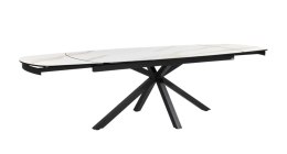 [M, od ręki] Stół rozkładany Xooon Montello 200 + 2 x 50 cm x 100 cm white ceramika na szkle hartowanym