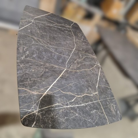 [M, od ręki defekt #1] ONYX Stół Henders& Hazel Palace ciemny marmur 190+ 60 x 110 cm pająk