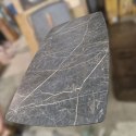 [M, od ręki defekt #1] ONYX Stół Henders& Hazel Palace ciemny marmur 190+ 60 x 110 cm pająk