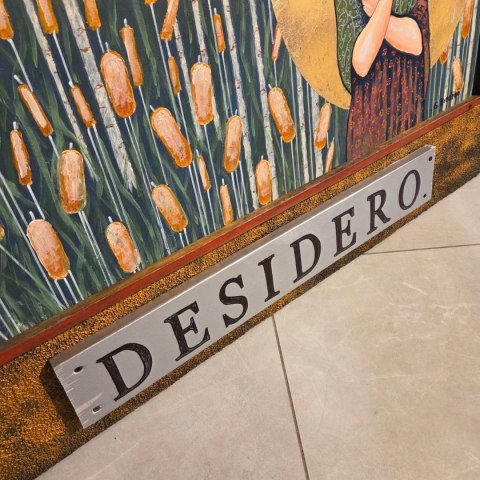 Obraz Ręcznie Malowany 3D "Pożądanie" - Leśna Nimfa z Tabliczką