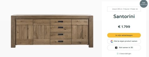 [R] Komoda 230 cm H&H Santorini