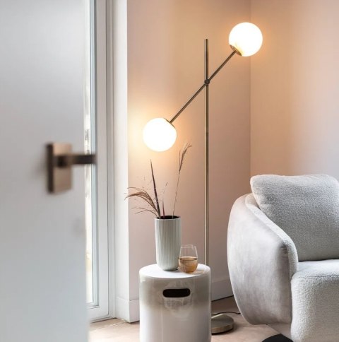 [R] Lampa podłogowa Oona - Efekt Trawertynu - COCOmaison