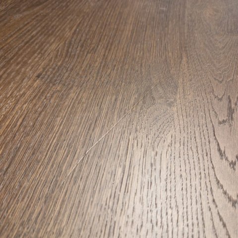 [R, defekt] Stół do jadalni TRENTON 240x110 cm, fornir dębowy, kolor Clay, organiczny kształt