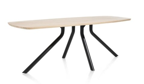 (R, od ręki) Stół Xooon Arvada 250 x 110 cm Oval lity dąb