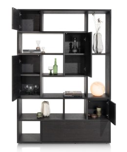 [R] Regał/ parawan LUGANA - Onyx, Fornir Dębowy, 216 cm | Xooon