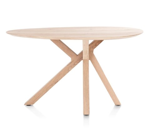 Stół barowy Cosenza 160 x 115 cm - Lite Drewno Dębowe - Naturalny - XOOON