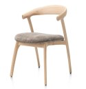 [OD RĘKI] Krzesło dębowe BELLAMI - Brązowa Chenille Livigno - Henders & Hazel