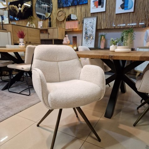 [na zamówienie] Krzesło obrotowe PIPPA - Sevilla Crème - Henders & Hazel