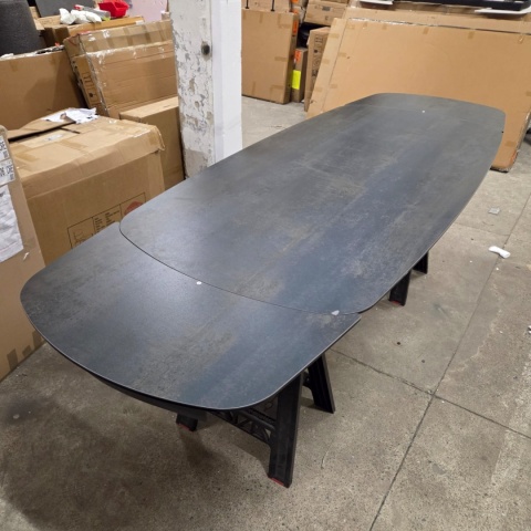 [M, od ręki DEFEKT] Stół Lazio Henders& Hazel 200 x 100 (+ 2 x 40 cm) ceramika