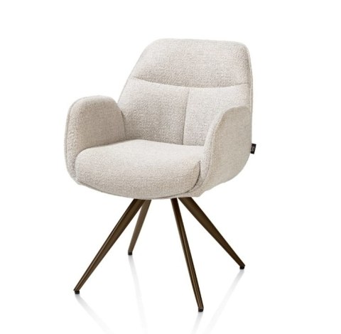 [od ręki, R] Krzesło obrotowe PIPPA - Sevilla Crème - Henders & Hazel