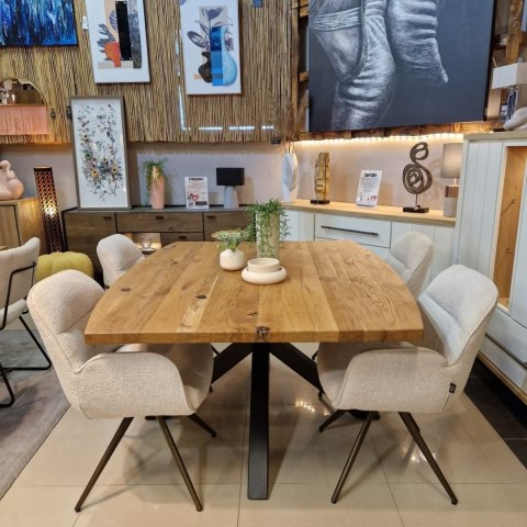 [od ręki, R] Krzesło obrotowe PIPPA - Sevilla Crème - Henders & Hazel