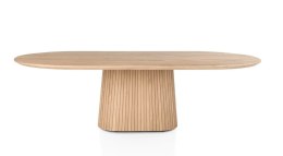 Dębowy stół jadalniany Ravello 270 x 120 cm - kolor Dune - matowy lakier