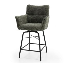 Designerski Hoker CHIARA - Tkanina Szenilowa ENZO Oliwka, Henders & Hazel