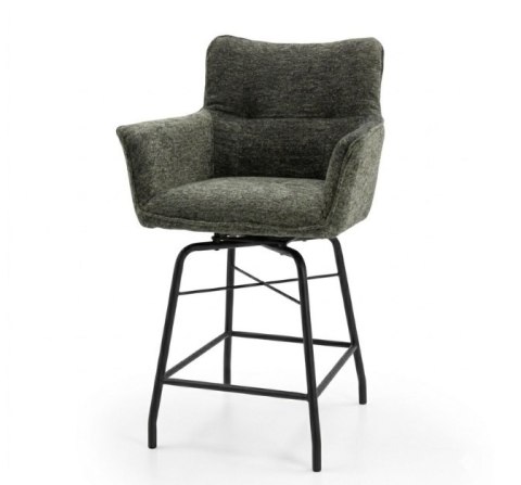 Designerski Hoker CHIARA - Tkanina Szenilowa ENZO Oliwka, Henders & Hazel