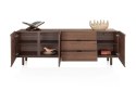 [K] Komoda BRIANZA 235 cm - fornir orzechowy, soft-close, design premium