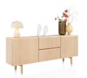 Komoda / Dressoir AZULO - 200 cm, Naturalny Dąb, Styl Skandynawski
