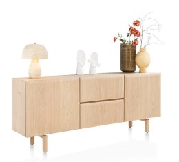 Komoda / Dressoir AZULO - 200 cm, Naturalny Dąb, Styl Skandynawski