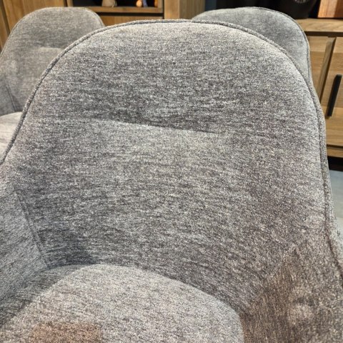 Krzesło Obrotowe CLINT - Tkanina Szenilowa ENZO Grey, Henders & Hazel