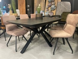 Krzesło jadalniane ZORA - Beżowa Mikrofibra Calabria, Design XOOON