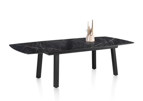 [K] Rozkładany Stół PALACE - 160-210 cm, Blat HPL Onyx, Klasyczne 4 Nogi