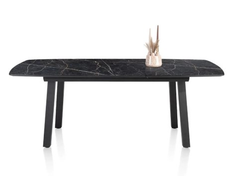 [K] Rozkładany Stół PALACE - 160-210 cm, Blat HPL Onyx, Klasyczne 4 Nogi