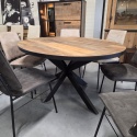 [K] Stół Avalox 150 x 120 cm driftwood centralna noga