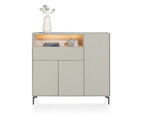 (M, defekt) Nowoczesna Komoda Dressette NOON Xooon 148 cm Silk Grey