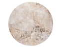 [fabrycznie nowy, na zamówienie] Okrągły Stolik Kawowy Avelli 90 cm – Ceramiczny Blat, Metalowa Podstawa Steelbrown