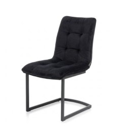 [R od ręki] Krzesło Henders& Hazel Kate tapicerka Czarny Welur