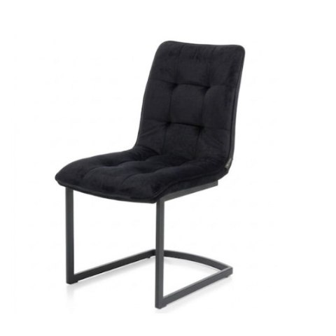 [R od ręki] Krzesło Henders& Hazel Kate tapicerka Czarny Welur